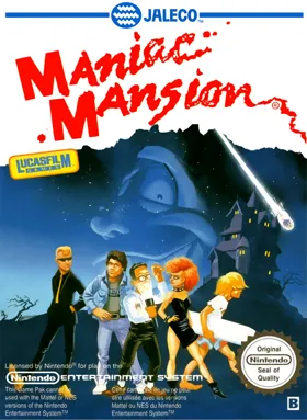 Maniac Mansion (USA) box cover front